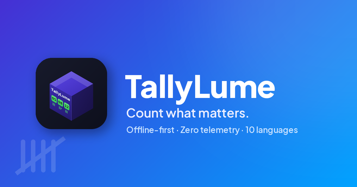 TallyLume brand card